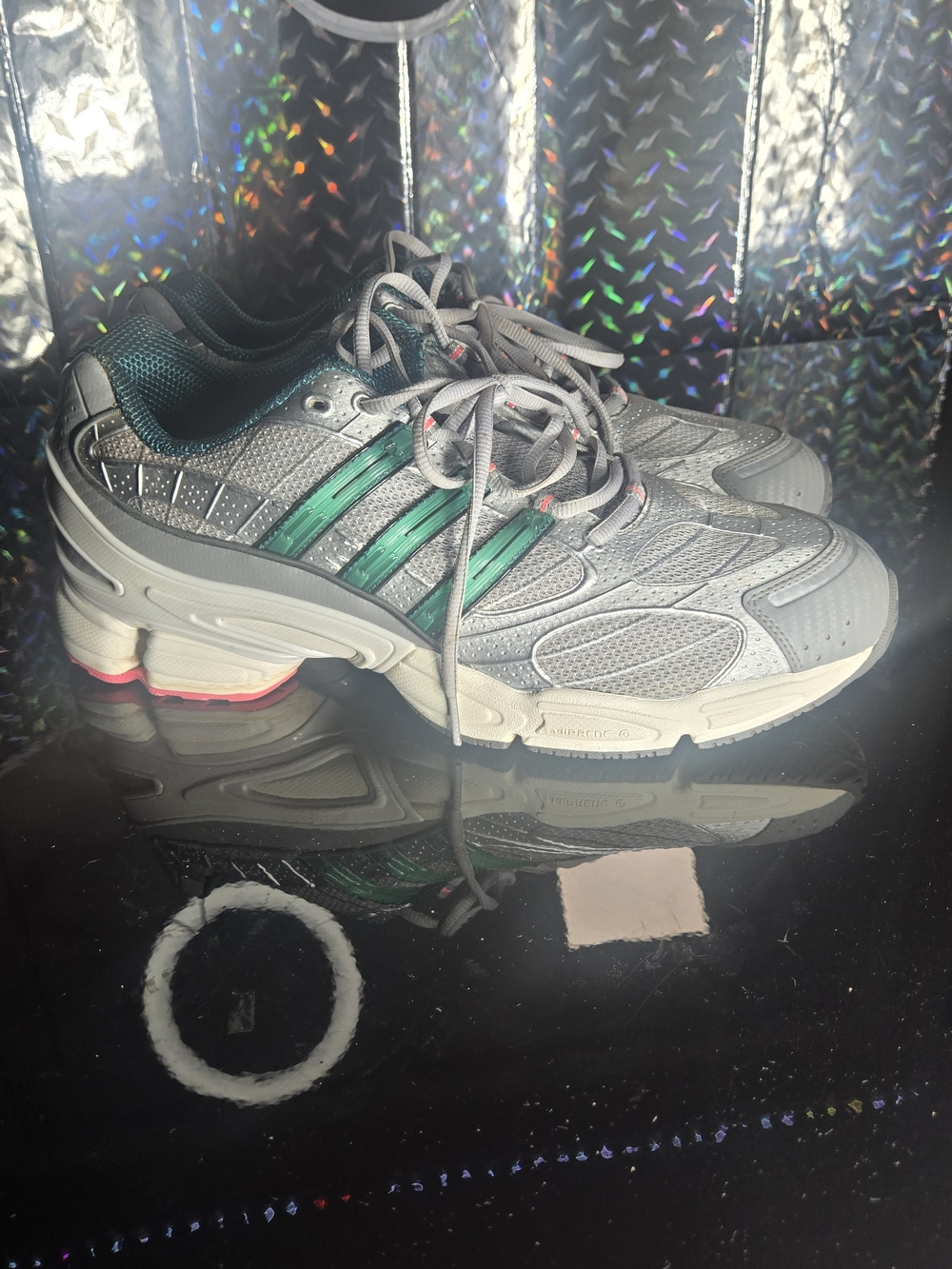 Men’s Adidas Ozweego Pro Halo Silver Legacy Teal IH0416 Size 13